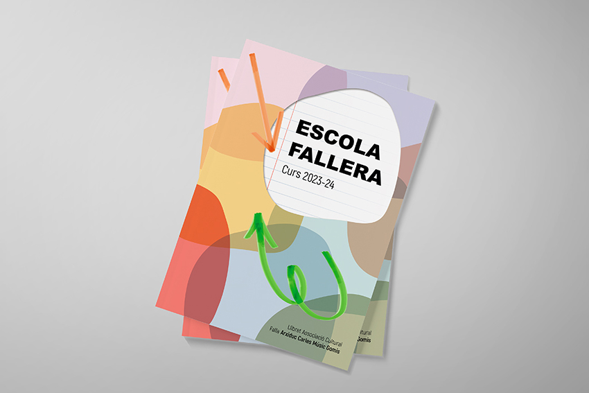 Llibret "Escola Fallera" de la A.C.F. Arxiduc Carles Músic Gomis