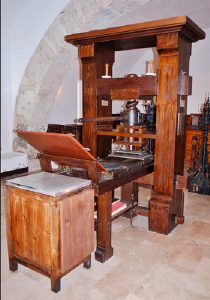 Blauverd Impressors. Año Gutenberg. Imprimir libro